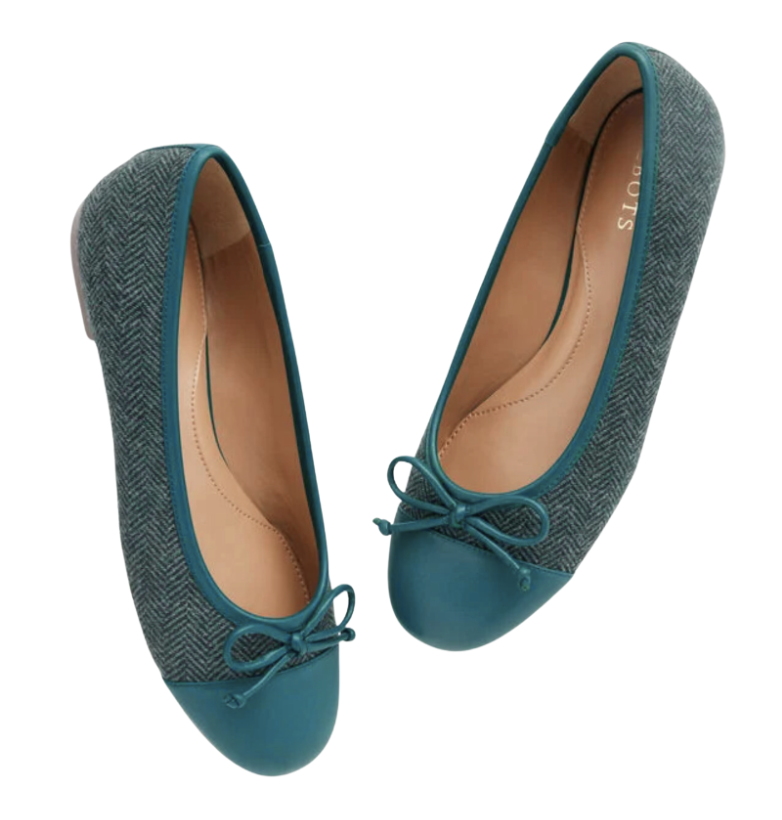 Herringbone Ballet Flats